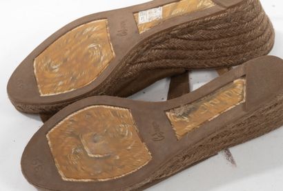 CASTANER
Pair of espadrilles in cotton and...