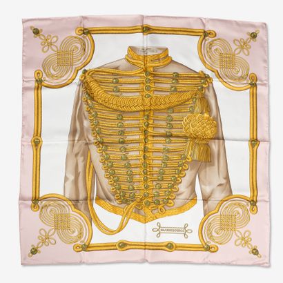 HERMES
Square in pink, white, taupe and gold...