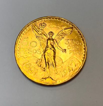 MEXIQUE
50 peso coin, 1947.
Total weight:...