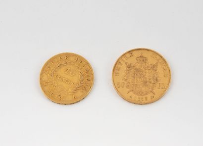 FRANCE
Lot comprising one 40-franc and one...