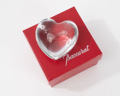 BACCARAT
Set of two crystal paperweights...
