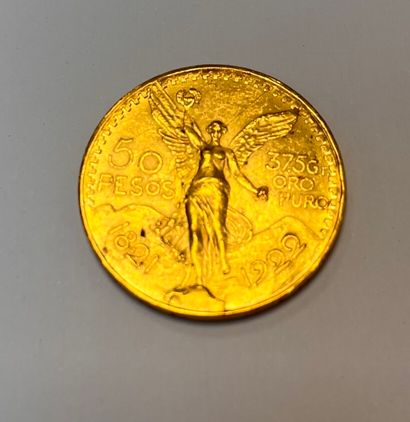 MEXIQUE
PIèce de 50 pesos, 1922.
Total weight:...
