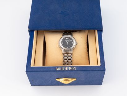 BOUCHERON 
Men's stainless steel wristwatch,...