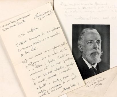 ENSOR (Bon James)
Lettre autographe, signée...