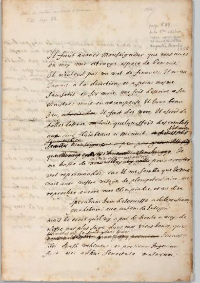 VOITURE (Vincent). «Lettre au comte d'Avaux»...