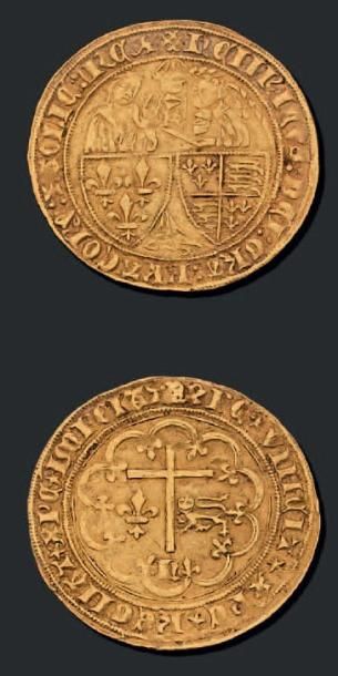 HENRI VI (1422-1453)
Salut d'or. Troyes....