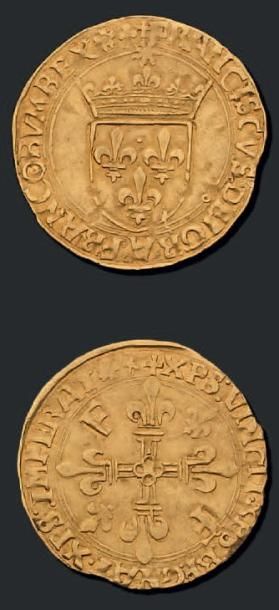 FRANCOIS Ier (1515-1547)
Ecu d'or au Soleil,...