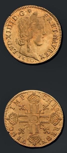 LOUIS XIV (1643-1715)
Louis d'or à la mèche...