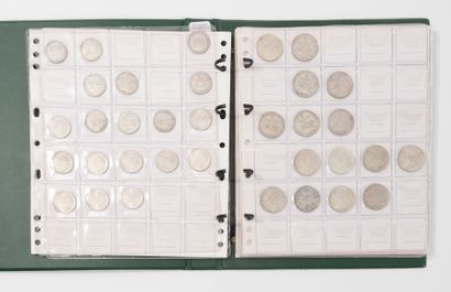 FRANCE
Lot of silver coins including:
- Nineteen...