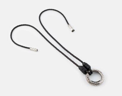 BOTTEGA VENETA 
Braided leather necklace...