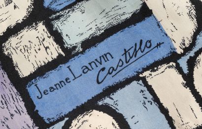 Jeanne LANVIN Castillo 
Mosaic-print silk...