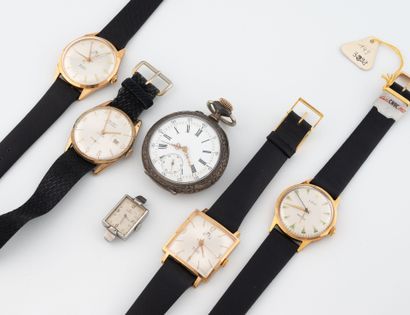 CAUNY, RB, LOV, OMEGA
Lot of watches including:...
