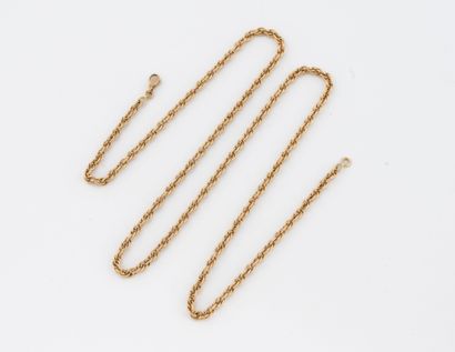 Necklace in yellow gold (750).
Spring-ring...