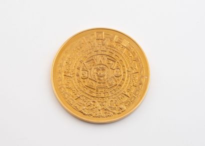 MEXICO 
Yellow gold medal (916/min.750).
1968.
Weight...