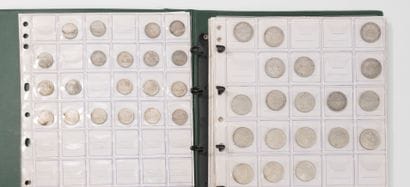 FRANCE
Lot of silver coins including:
- Nineteen...