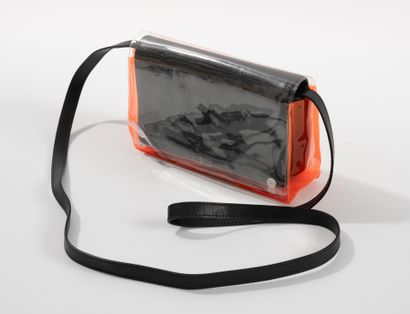 COURREGES
Black lambskin bag with signature...