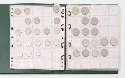 FRANCE
Lot of silver coins including:
- Nineteen...