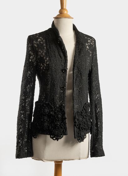 Comme des Garçons 
Jacket in black lace and...