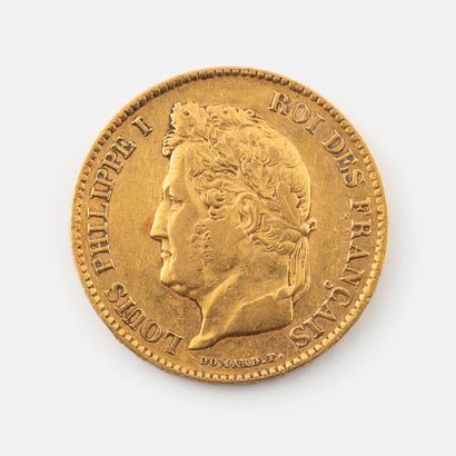 FRANCE
A 40 franc gold coin, Louis-Philippe...