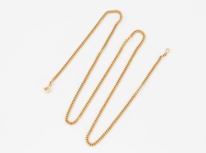 Necklace chain in yellow gold (750) with...