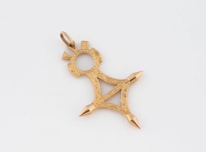 Yellow gold (750) pendant with Southern Cross...