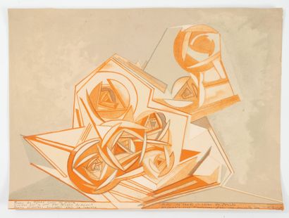 Françoise GILOT (1921-2023)
Roses des sables.
Lithograph...