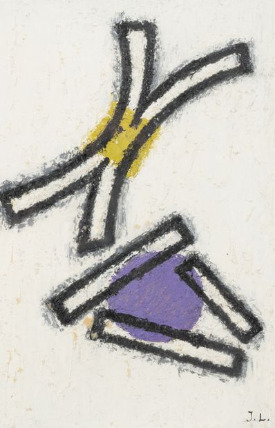 Jean LEGROS (1917-1981)
Untitled, circa 1960.
Oil...