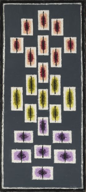 Jean LEGROS (1917-1981)
Untitled, circa 1960.
Oil...
