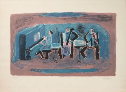 Henri HAYDEN (1883-1970)
The concert, 1969.
Color...