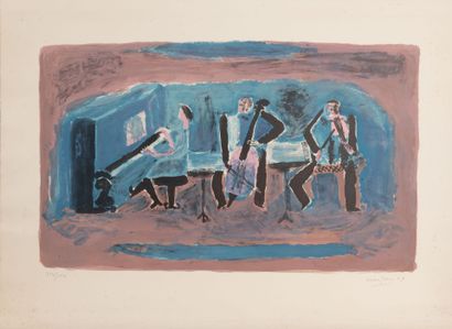 Henri HAYDEN (1883-1970)
The concert, 1969.
Color...