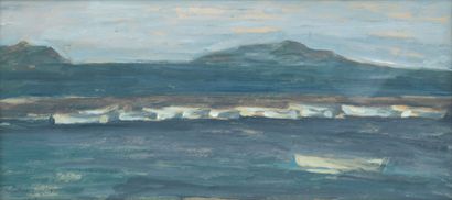 Agathe VAITO (1928-1973)
Landscape, 1962.
Gouache...