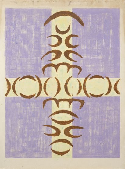 Jean LEGROS (1917-1981)
Untitled.
Gouache...