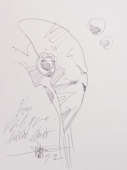 Philippe DRUILLET (1944)
Untitled, 1992.
Ballpoint...