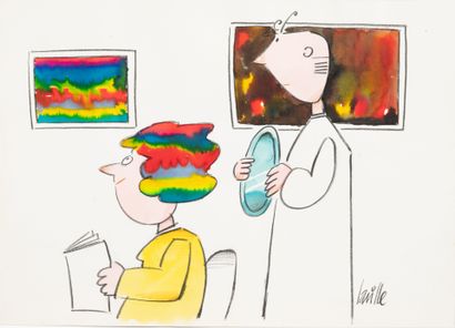 LAVILLE (1937)
Art abstrait. 
Illustration...