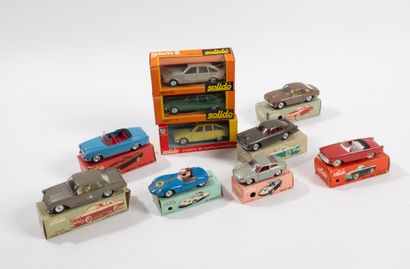 SOLIDO
Lot of 10 miniature vehicles in original...
