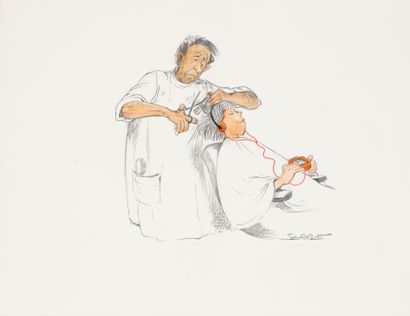 Claude SERRE (1938-1998)
Le walkman.
Illustration...