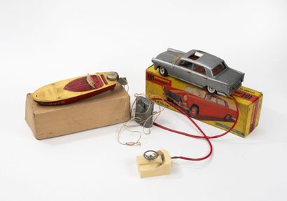 Set of two remote-controlled toys including...