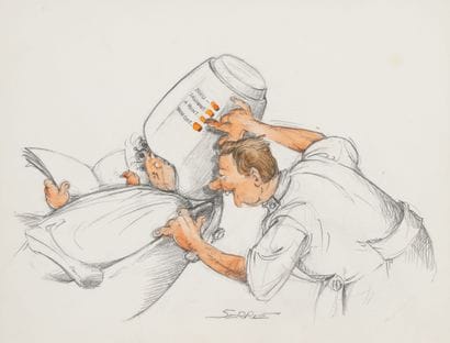 Claude Marcel Louis SERRE (1938-1998)
Saignant...