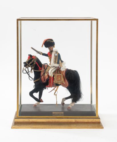MARCEL RIFFET 
Equestrian statuette of Marshal...