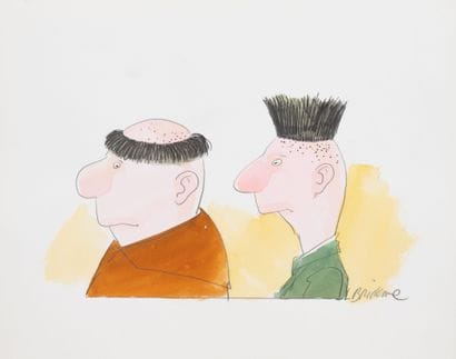 Michel BRIDENNE (1946) 
Le moine. 
Illustration...