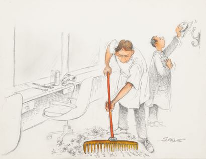 Claude SERRE (1938-1998)
Le balai.
Illustration...