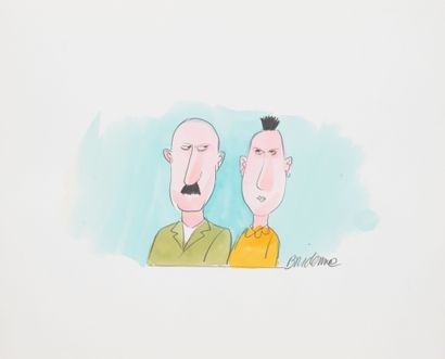 Michel BRIDENNE (1946) 
Le Punk. 
Illustration...
