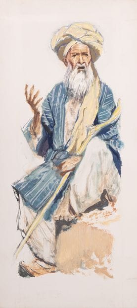 Albert BRENET (1903-2005)
Vieil homme au...