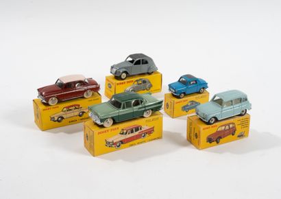 DINKY TOYS FRANCE
Lot including:
-Simca Chambord...