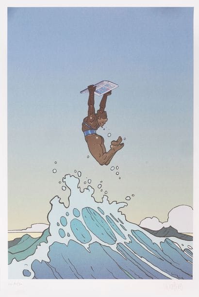 MOEBIUS (1938-2012)
Bulles d'Ecume, 1998.
Silkscreen...