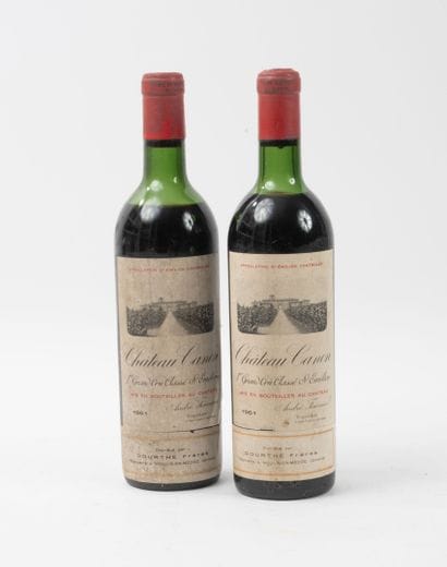 CHÂTEAU CANON
2 bouteilles, 1961.
1er GCC...