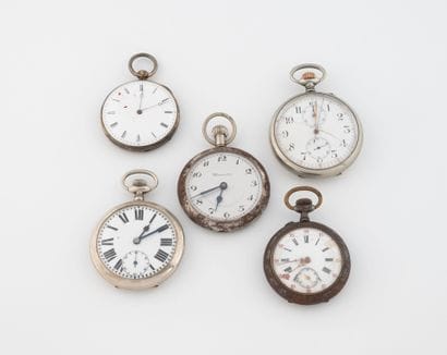 A silver (925) gousset watch with chased...