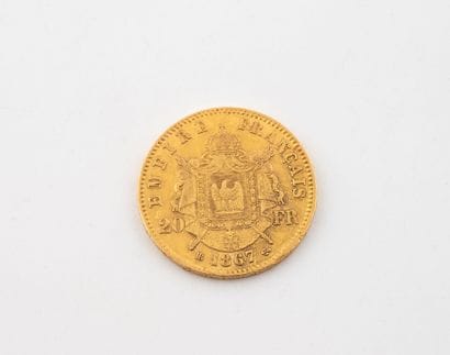 FRANCE
A 20 franc gold coin, Napoleon III.
1867.
Weight...