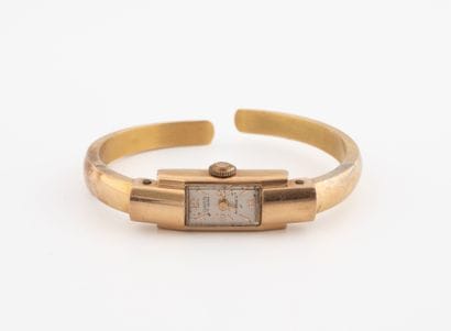 Ladies' wristwatch in yellow gold (750) with...
