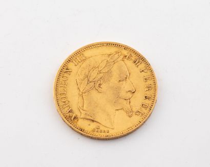FRANCE
50 Fr gold coin. 
Napoleon III Emperor.
1865.
Weight...